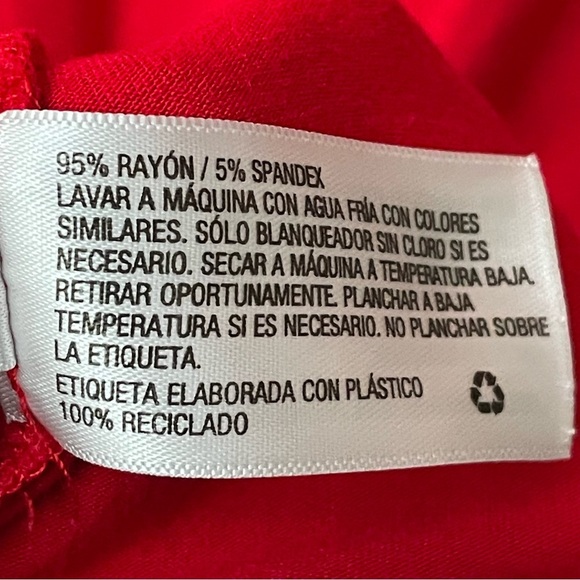 Ava & Viv Short Sleeve Top Red Women’s Sizes 2X - Picture 5 of 7